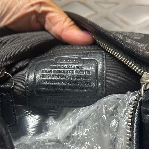 ❤️sOLD❤️Coach Black Monogram Shoulder Bag - Picture 6 of 6